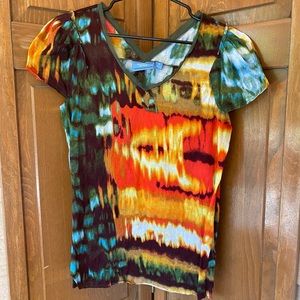 Vera Wang art print shirt